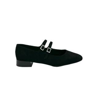 NEW EXE women's rosy suede mary jane flats in black